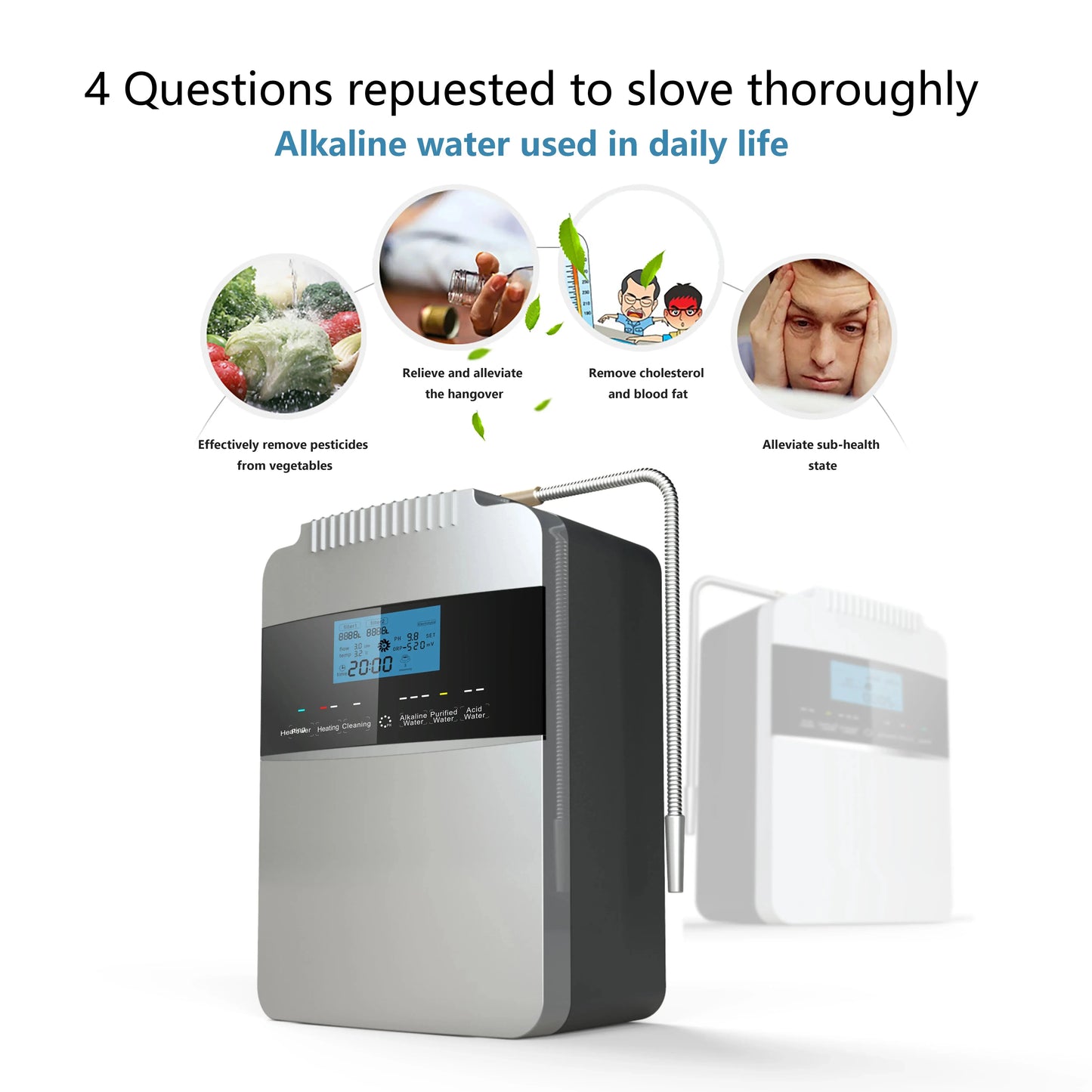 High-Quality 12000L Water Ionizer Purifier Machine Hydrogen Generator ionessence