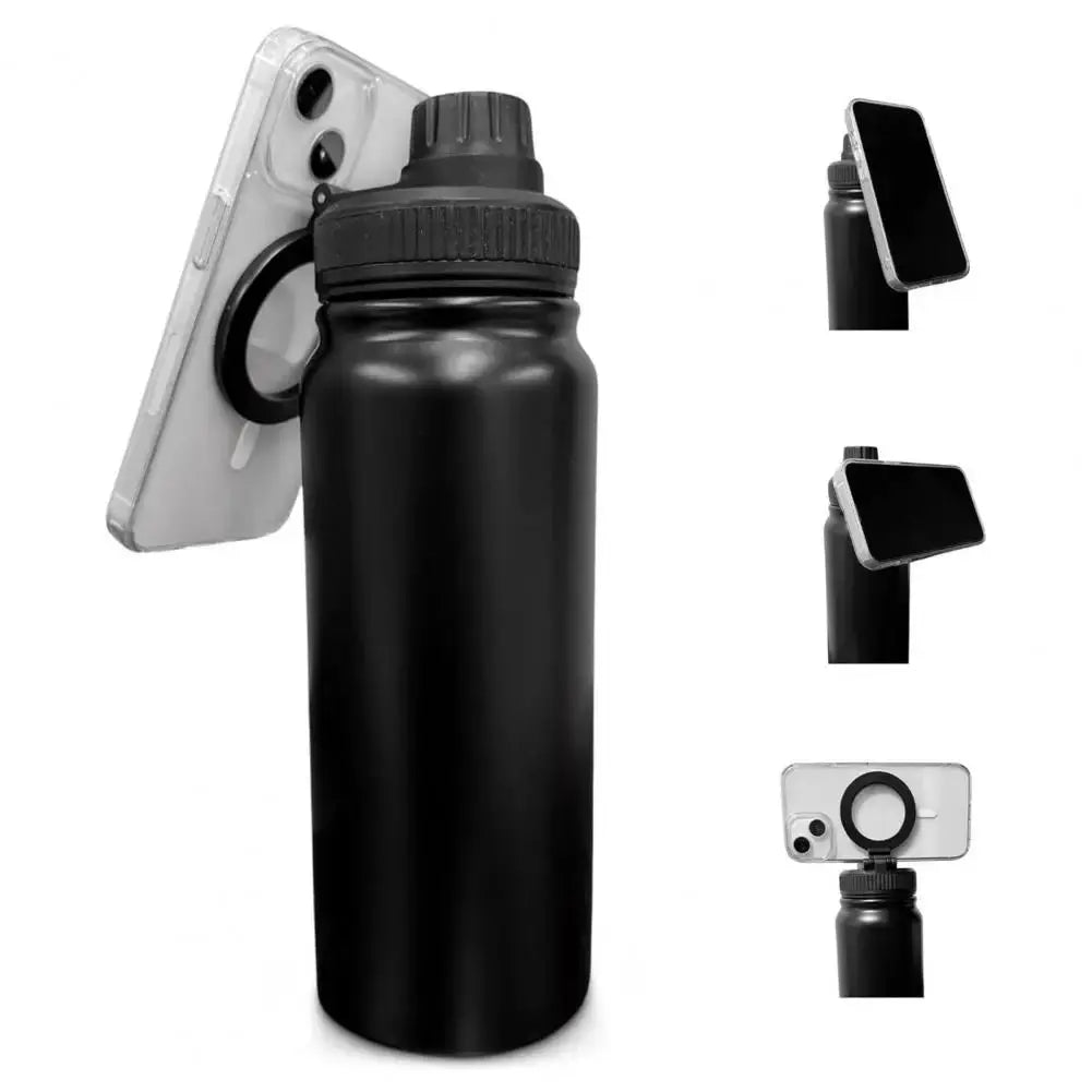 Insulated Water Bottle with Phone Holder 24 oz 1L ionessence