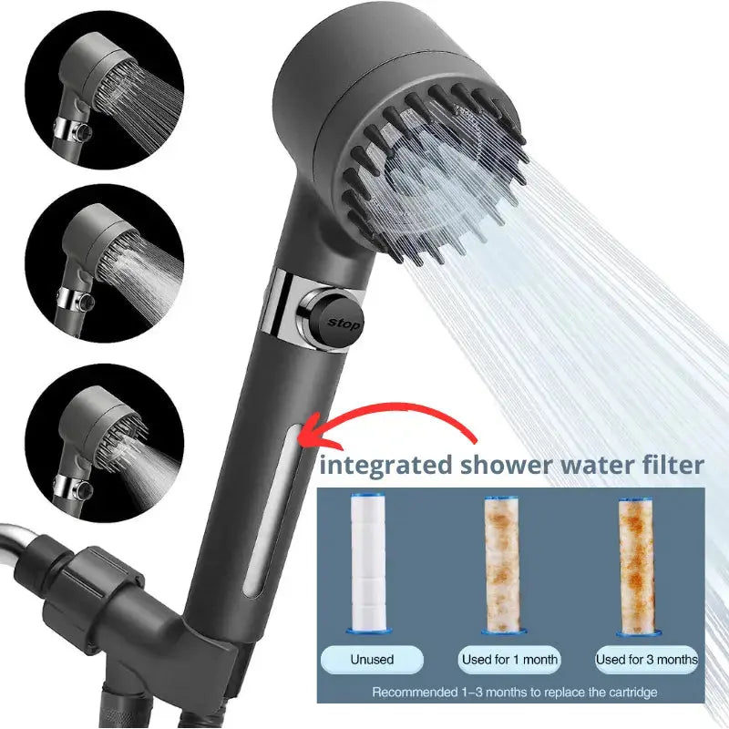 Shower Head High-pressure Filter Massage - ionessence