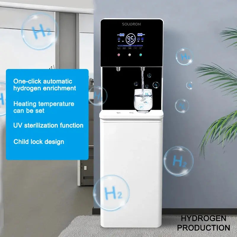 Vertical Floor Electric Hydrogen Water Dispenser RO Reverse Osmosis Water Filter Purifier Commercial Direct Drinking Machine ionessence