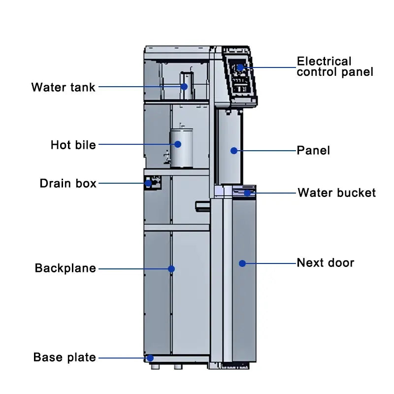 Vertical Floor Electric Hydrogen Water Dispenser RO Reverse Osmosis Water Filter Purifier Commercial Direct Drinking Machine ionessence